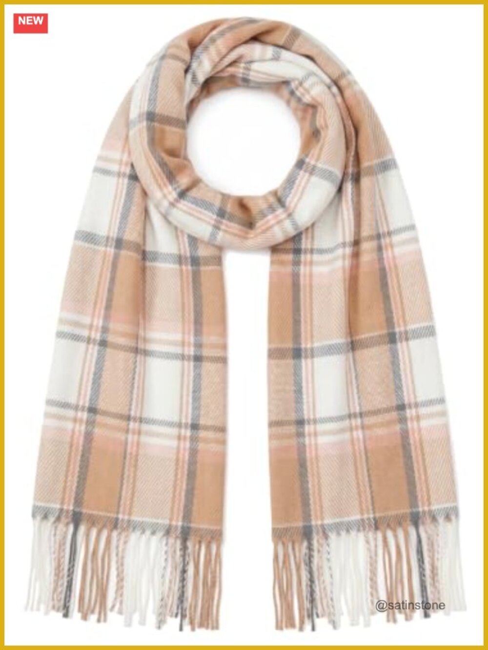 Plaid Scarf Men Women, Large Tartan Shawl Wrap, Winter, 79 Inch, Brushed